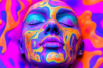 Hallucination - due to benzodiazepines withdrawal: abstract image of individual status. Phantom vision. Phantom sounds. Metaphorical benzodiazepines withdrawal feelings of a mental illusion.