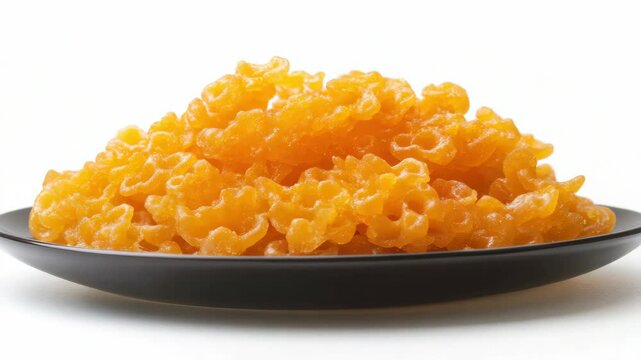 Bunch of crystallized amber honey for culinary uses.