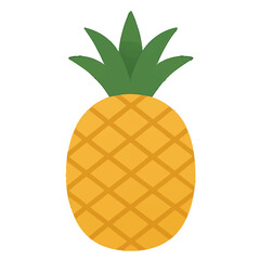 pineapple illustration vector on white background
Vector illustration icon fruits, vegetables on white background