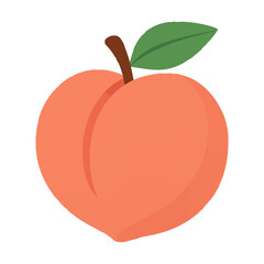 peach illustration vector on white background
Vector illustration icon fruits, vegetables on white background
