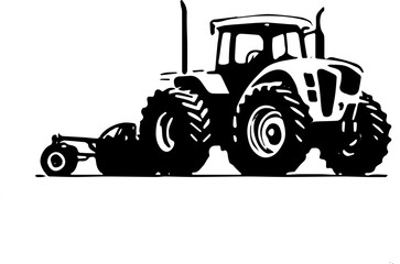 tractor isolated on white background