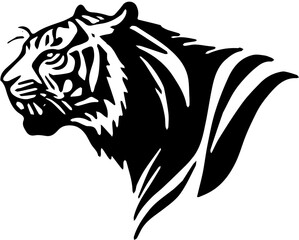 vector illustration of a tiger