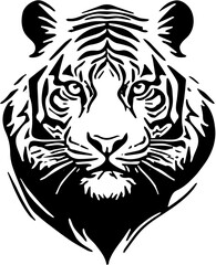 tiger head vector