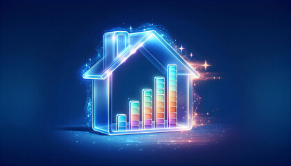 Home Data Analytics, Digital, Abstract Environment, Conceptual Viewpoint