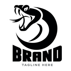Modern snake logo. Vector illustration	