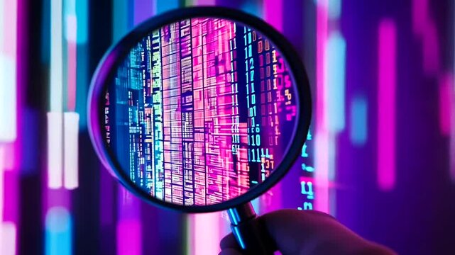 Magnifying Glass on Digital Code