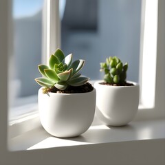 Minimalist Potted Succulent