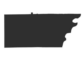  Black silhouette of the Carmel city area. Minimalist vector illustration, ideal for graphic design or iconography.