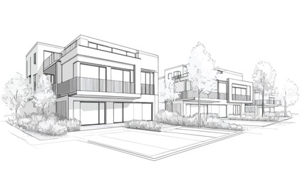 Stylish Modern Townhouse in City: Suburban Building Design Inspiration