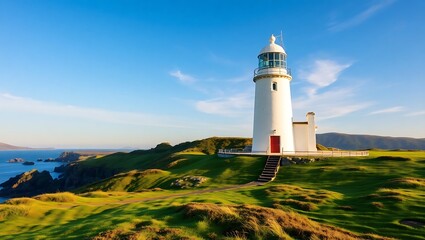 "Clare Island Lighthouse: A Beacon of Serenity and History"