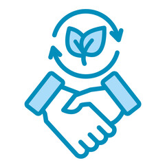 Eco Collaboration  Icon Element For Design	