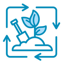 Permaculture Design  Icon Element For Design	