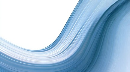 Serene Blue Abstraction with Soft Wave Effect