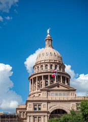 The Texas State Capitol Building in downtown Austin, Texas