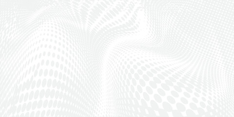 Monochrome gradient halftone dots background. Vector illustration. Abstract small grunge dots on white background
