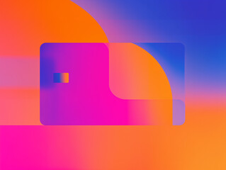 Vibrant geometric shapes creating abstract background with vivid colors
