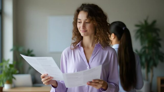 A professor with a warm smile hands out class materials