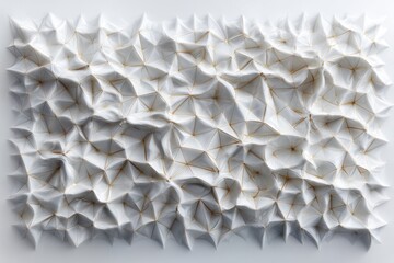 Naklejka premium Abstract White And Gold Geometric Texture Contemporary Art Design