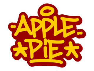 Vector graffiti tag illustration of the words 