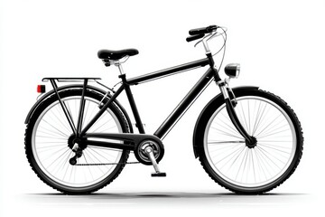 Urban Bicycle On White Background