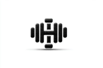Weightlifting Icon Simple Fitness Symbol