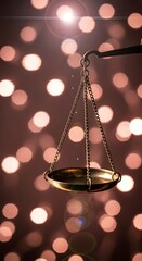 Scales of Justice: Fairness, Balance, and Legal Concepts with Bokeh Background