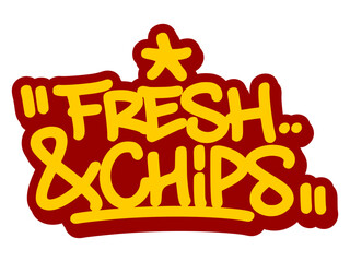 Vector graffiti tag illustration of the words 