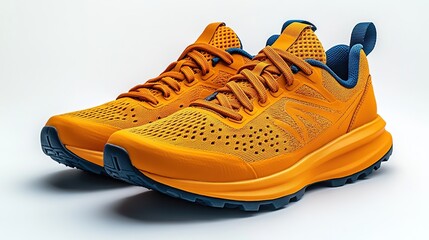 Introducing the New Vibrant Orange Trail Running Shoes: Perfect for Outdoor Adventures and Everyday Wear.  Lightweight, Breathable, and Durable Design for Optimal Comfort and Perfo