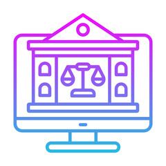 Online Court Icon