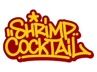 Vector graffiti tag illustration of the words 