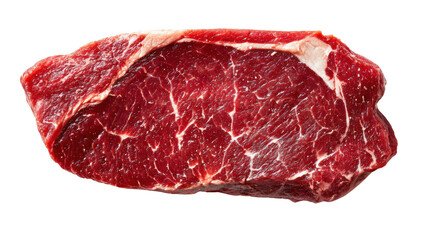 Obraz premium Fresh raw beef steak, isolated on white background.