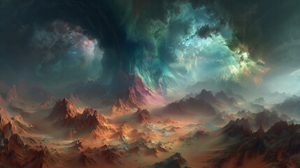Cosmic Tempest Over a Desolate Alien World