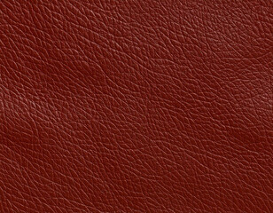 Deep reddish brown leather texture surface