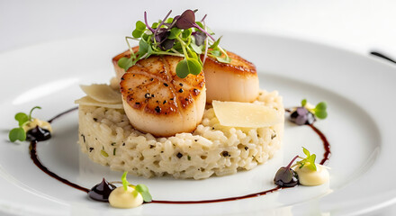 Seared Scallops with Parmesan Risotto Elegant Seafood Recipe