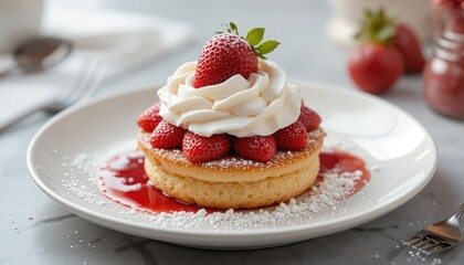 cheesecake with strawberries