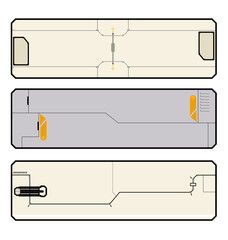 テクノロジー装飾フレーム素材