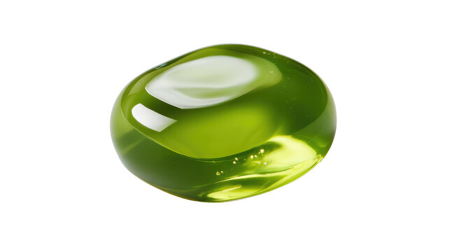 Green gemstone: A luminous green gemstone, radiating an aura of tranquility and natural beauty, embodies a touch of elegance and captivating detail.