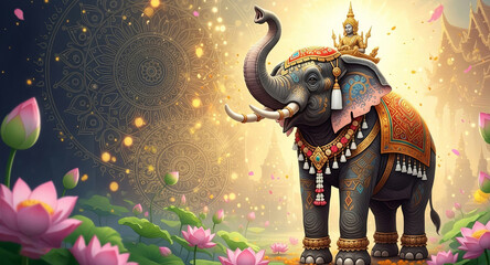 Sacred Elephant Symbol of Wisdom, Fortune and Stability