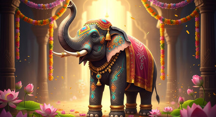 Sacred Elephant Symbol of Wisdom, Fortune and Stability