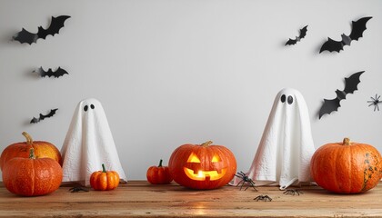 Halloween: Ghosts, Bats and Pumpkins
