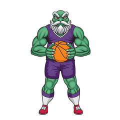 basketball mascot goblin vector illustration goblin basketball design