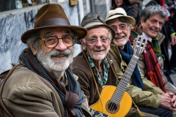 Unidentified people on a street in Zurich, Switzerland