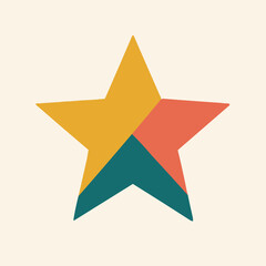 Minimalist Illustration of a random shape Using Geometric Shapes