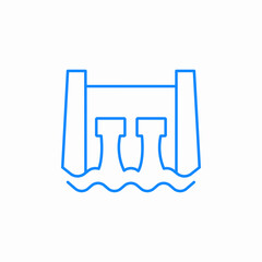 wall flow icon sign vector