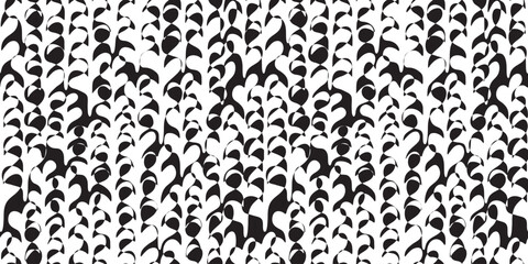 Botanical illustration background. Seamless pattern.Vector. 有機的なイラストパターン  © tabosan