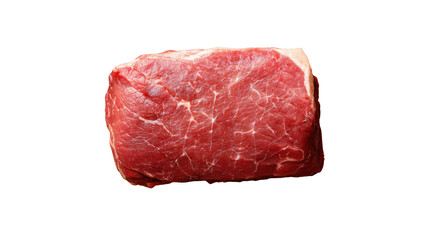 Obraz premium Fresh raw beef meat cut isolated on a white background.