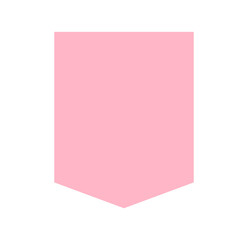 Pink Vector Ribbon Banners. Ribbons Banners with Label, Tag and Quality Badges. Minimal Ribbon Banner in modern simple flat design