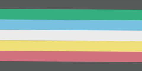Disability pride flag. Color stripes representing a form of impairment