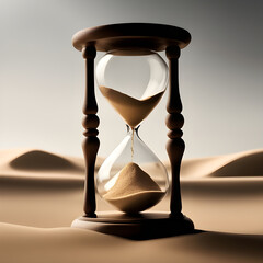 hourglass with sand