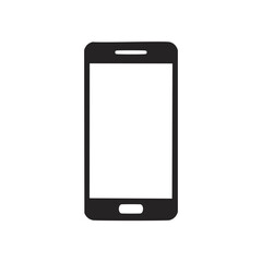 Simple smartphone icon mobile phone device technology